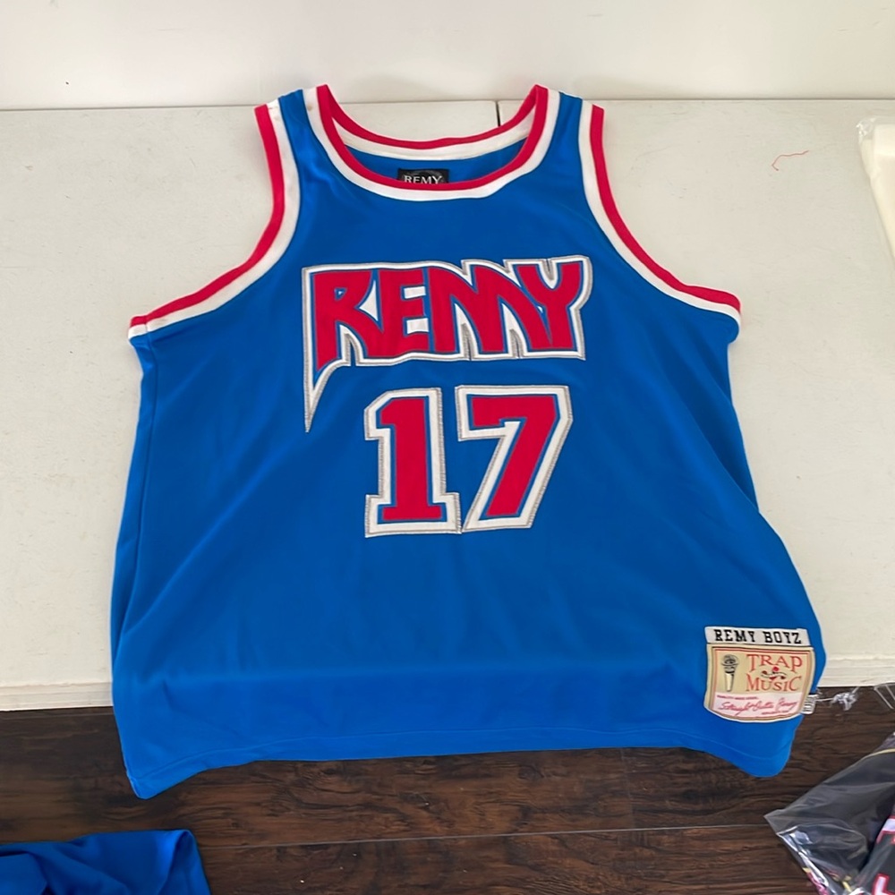 Remy Boyz Jersey #15 Red/White/Blue Inspired by Pistons Colorway